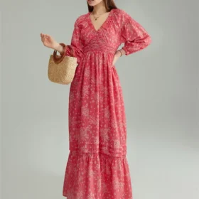 Women Floral Flowy Long Dress